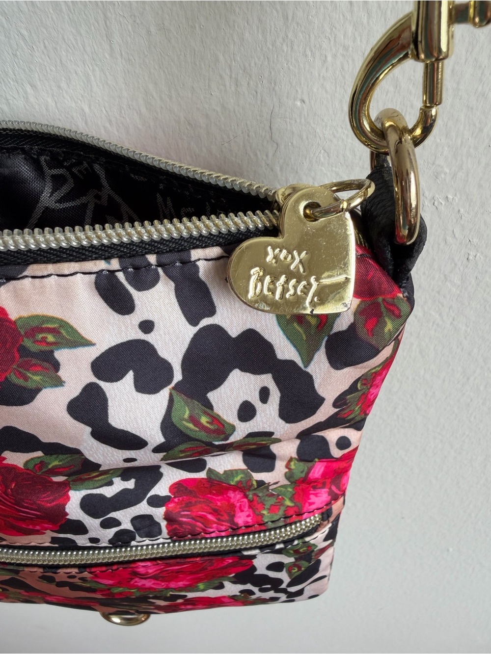 Betsey Johnson Floral Leopard Crossbody Bag - Picture 6 of 7
